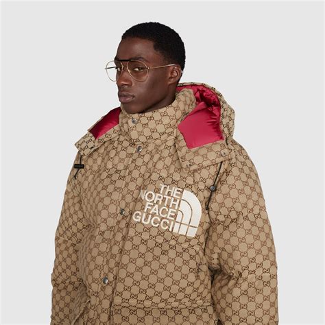 the north face gucci track suit|the north face x gucci gg jacquard padded jacket.